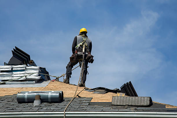 Professional Roof Replacement technician working in Chicopee, MA
